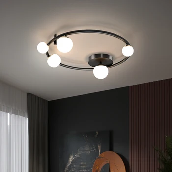Минималистичный современный светодиодный потолочный светильник для кабинета, столовой, гостиной, Спальни, Акриловый потолочный светильник для поверхностного монтажа, Кухонные панельные светильники