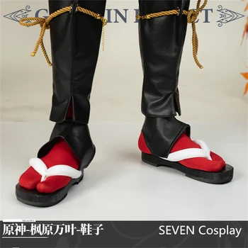 Предпродажная игра для косплея SEVEN Genshin Impact, обувь для косплея Kaedehara Kazuha, сабо